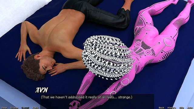 Sexy Yoga Session With Busty AI Robot In Stranded Space Adventure