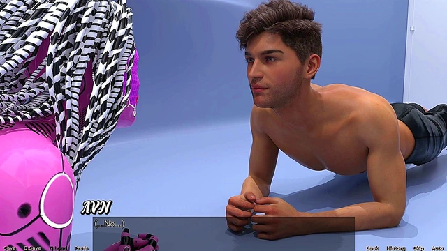 Sexy Yoga Session With Busty AI Robot In Stranded Space Adventure