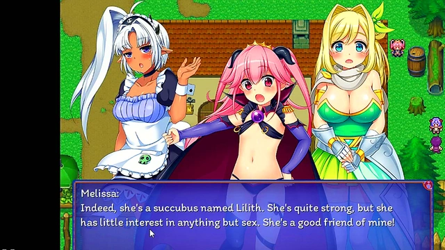 Succubus Lilith Seduces in Seductive Hentai Game Scene