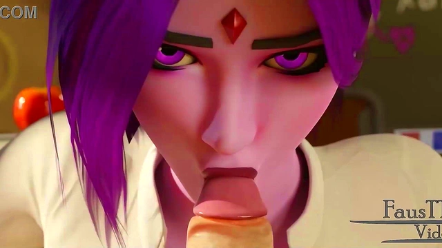 Raven's Naughty After-Class 3D Hentai Adventure With Rule34 Fun