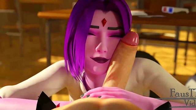 Raven's Naughty After-Class 3D Hentai Adventure With Rule34 Fun