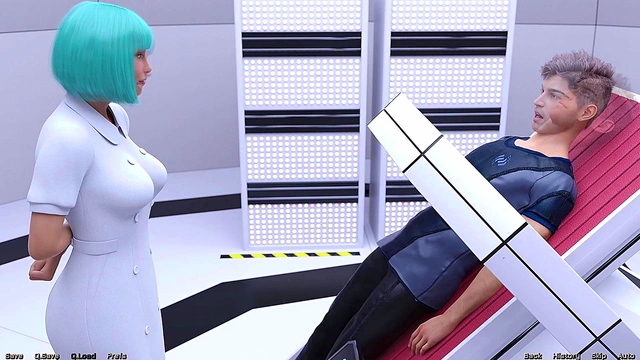 Vitiligo Beauty Craves Dick In Mouth & Pussy In Stranded Space Anime Adventure