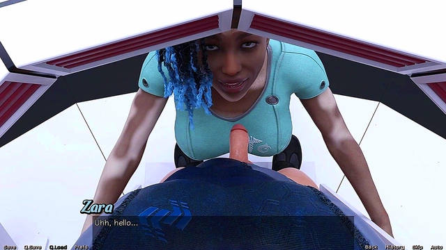 Vitiligo Beauty Craves Dick In Mouth & Pussy In Stranded Space Anime Adventure