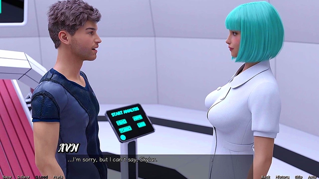 Vitiligo Beauty Craves Dick In Mouth & Pussy In Stranded Space Anime Adventure