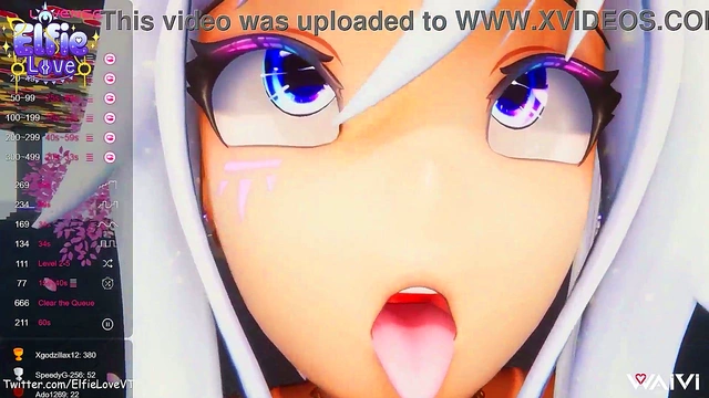 Hentai Vtuber Elfie Loves Titty Fucking & Cum On Her Huge Tits in Virtual Reality