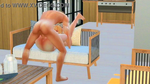 Horny Sims Couple Enjoy Rough 3D Sex With Handjob & Creampie Finale