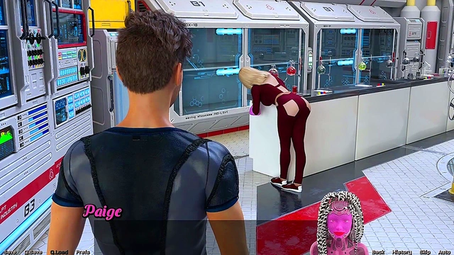 Cute Robot Girl Gets Fucked by Huge Cock for Massive Creampie in Space