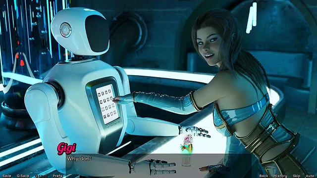 Petite Superstar Meets Alien Dick for Busty Fun in Stranded Space Game