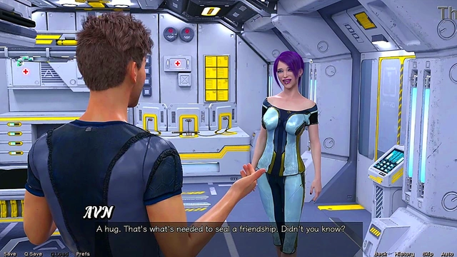 Petite Superstar Meets Alien Dick for Busty Fun in Stranded Space Game