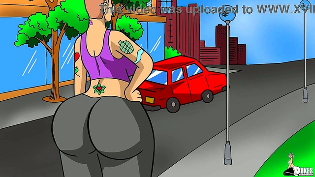 Busty Hentai Stripper Gets Into Trouble With Netorare Oppai Action