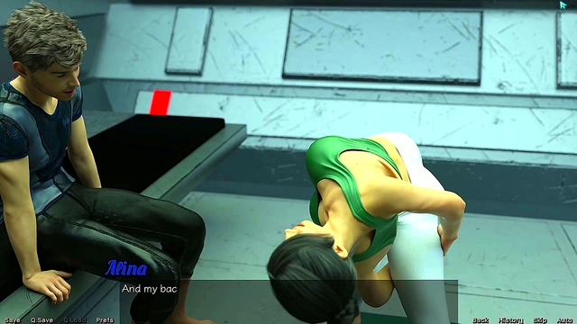 Hot Busty MILF Teases in Sexy Outfit During Spicy Space Yoga Session