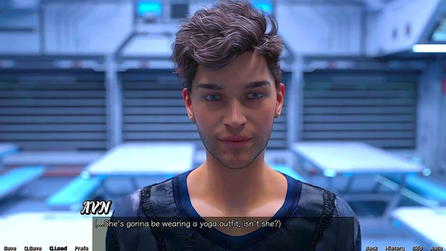 Hot Busty MILF Teases in Sexy Outfit During Spicy Space Yoga Session