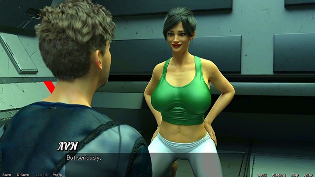 Hot Busty MILF Teases in Sexy Outfit During Spicy Space Yoga Session