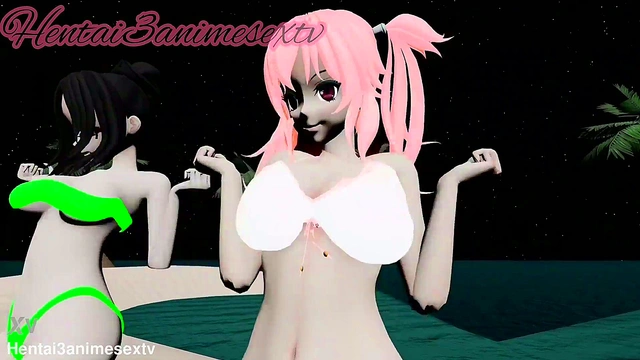 Dance and Seduce With My Favorite Mistress and Her Friend in 3D Hentai Action