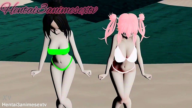 Dance and Seduce With My Favorite Mistress and Her Friend in 3D Hentai Action
