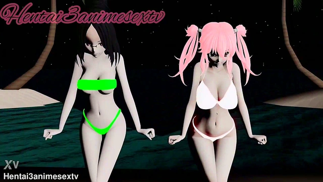 Dance and Seduce With My Favorite Mistress and Her Friend in 3D Hentai Action