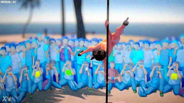 Horny Kali Performs Seductive Pole Dance for JicJic Pleasure