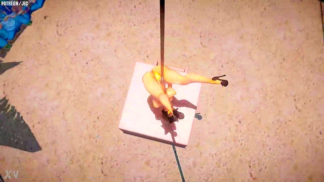 Horny Kali Performs Seductive Pole Dance for JicJic Pleasure