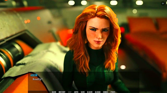 Curvy Redhead Seductress in Sexy Outfit Takes On Big 3D Dick for Hot Sex Session