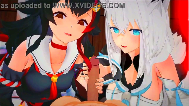 Fubuki & Mio Dominate in Cowgirl Positions for Intense Squirt Creampie Sex