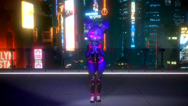 Bonnie FNF 3D Anime Girl Dances Seductively in K-pop Inspired Fantasy