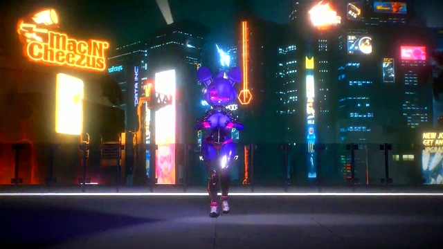 Bonnie FNF 3D Anime Girl Dances Seductively in K-pop Inspired Fantasy