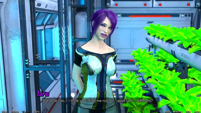 Shy Emo Girl Gets Busty Action In Stranded In Space 3D Hentai Game