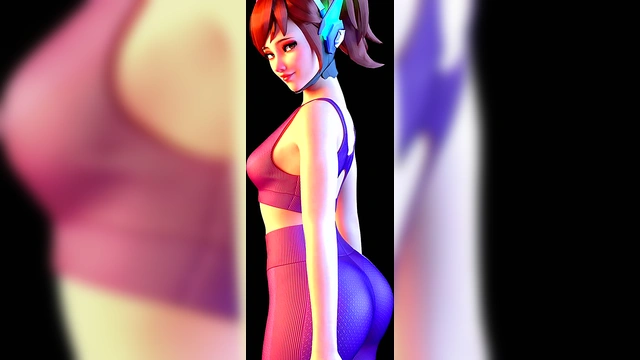 D.Va from Overwatch Takes Multiple Cocks in Rule 34 Slideshow Compilation