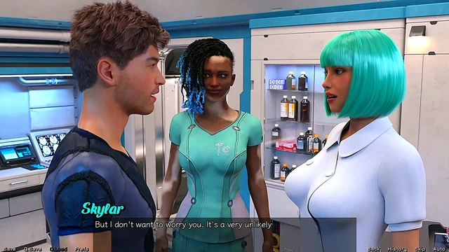 Stranded In Space – Busty 3D Anime Babe Craves Huge Cock & Curvy Action