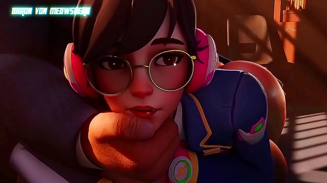 3D Hentai D.Va Gets naughty In The Office With Rule 34 Fun