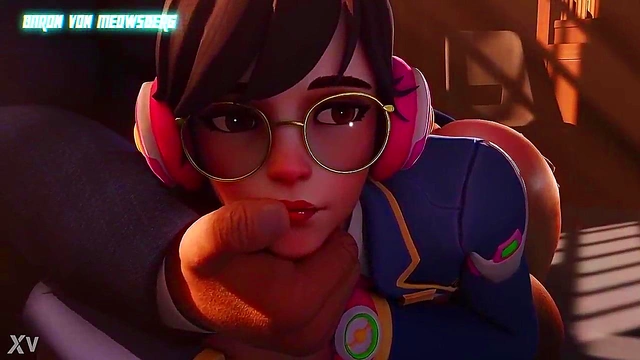 3D Hentai D.Va Gets naughty In The Office With Rule 34 Fun