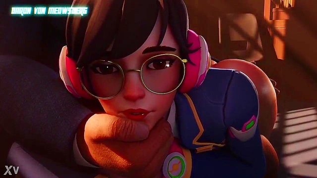 3D Hentai D.Va Gets naughty In The Office With Rule 34 Fun