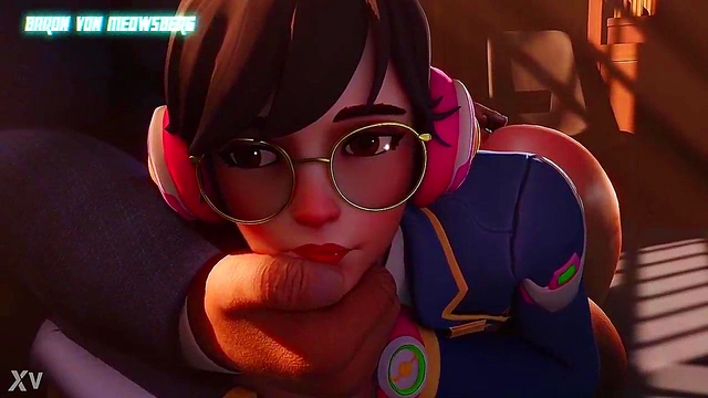 3D Hentai D.Va Gets naughty In The Office With Rule 34 Fun
