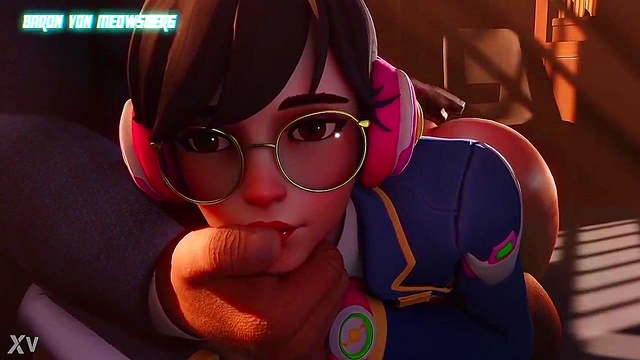 3D Hentai D.Va Gets naughty In The Office With Rule 34 Fun