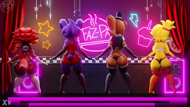 Foxy Fredina Dances Seductively at Nightclub in 3D Anime Furry Fantasy
