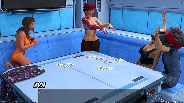 Stranded In Space – Busty Teens Play Strip Poker For Huge 3D Cocks & Massive Cumshots