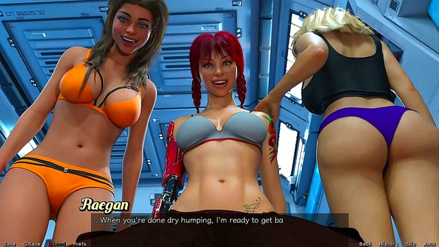 Stranded In Space – Busty Teens Play Strip Poker For Huge 3D Cocks & Massive Cumshots