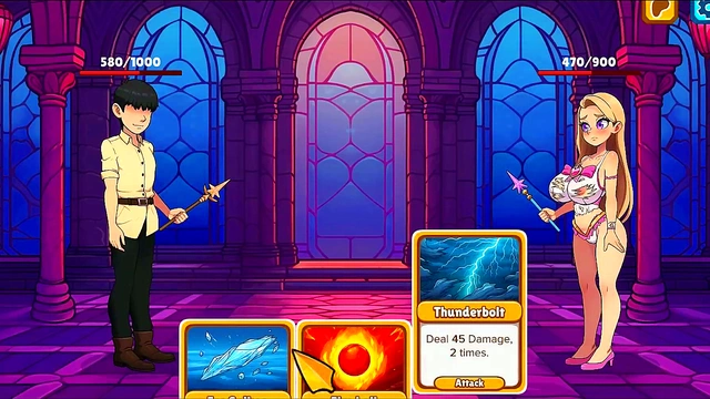 Bratty Princess Sophia Strips Naked for Busty Anime Action