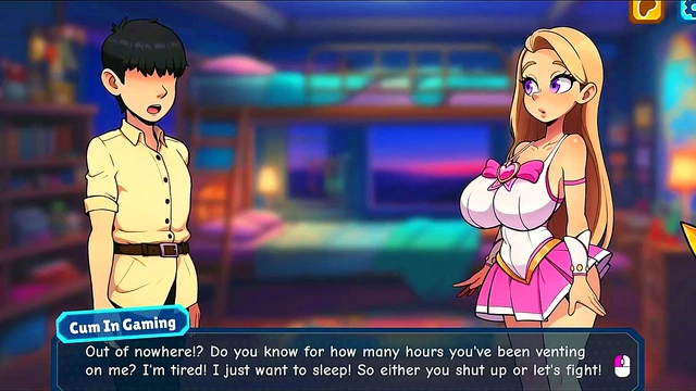 Bratty Princess Sophia Strips Naked for Busty Anime Action