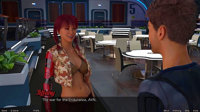 Busty 3D Anime Babe Seduces You in Stranded in Space RPG Game