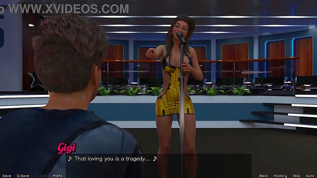 Busty 3D Anime Babe Seduces You in Stranded in Space RPG Game