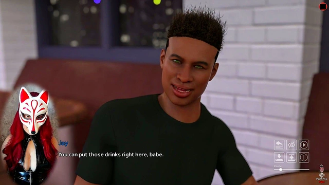 Playful Fox Enjoying Upskirts & Stockings for Blowjob &Cumshot Fun