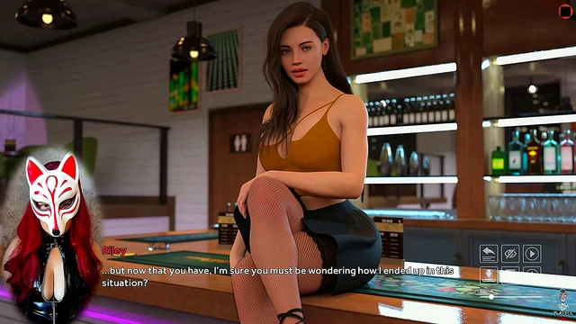 Playful Fox Enjoying Upskirts & Stockings for Blowjob &Cumshot Fun