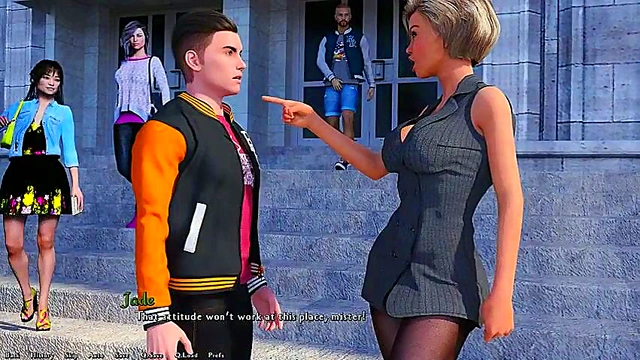 Jade the Teacher Seduces You in Steamy 3D Anime Classroom Action