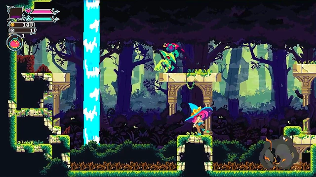 Busty Monster Girl Rides Huge Sextoy in Flip Witch Hentai Episode 2