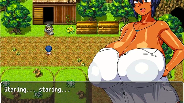 Tanned Busty Natsuki Helps Captain Jerk Off With Sexy Outfits & Giant Tits