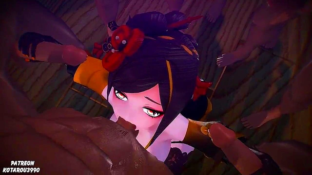 Chiori from Genshin Impact Gets Anime Horny in Sexy Hentai Scene