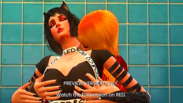 Sapphic Love Story – RWBY Characters Engage in Hot 3D Hentai Action