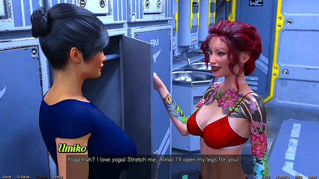 Big-Titted MILF Craves Attention In Stranded Space Anime Game Adventure