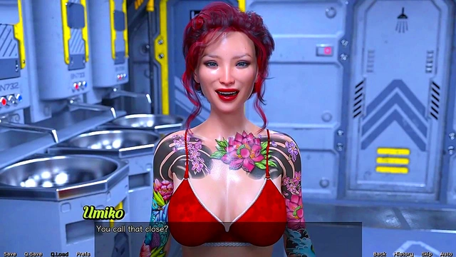 Big-Titted MILF Craves Attention In Stranded Space Anime Game Adventure